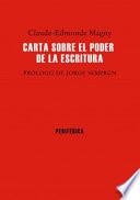 Carta sobre el poder de la escritura