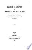 Cartas á un escéptico en materia de religión