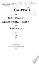 Cartas de Nápoles, Alejandría y Cairo de Egipto