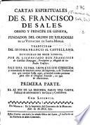 Cartas espirituales de S. Francisco de Sales ...