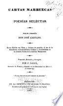 Cártas Marruécas y poesías seléctas. ...