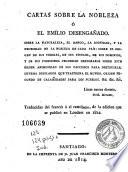 Cartas sobre la nobleza ó el Emilio desengañado