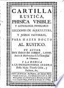 Cartilla rustica, phisica visible, y astrologia innegable