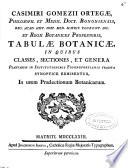 Casimiri Gomezii Ortegae ... Tabulae botanicae