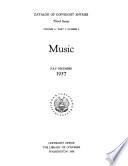 Catalog of Copyright Entries