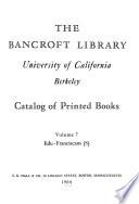 Catalog of Printed Books