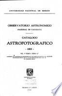 Catalogo astrofotográfico, 1900