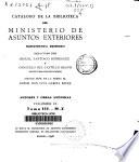Catálogo de la Biblioteca del Ministerio de Asuntos Exteriores