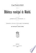 Catálogo de la Biblioteca municipal de Madrid