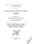 Catálogo de la colección cervantina Sedó