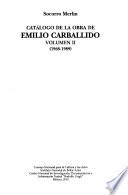 Catálogo de la obra de Emilio Carballido: 1968-1989