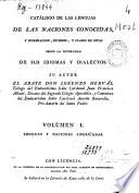 Catálogo de las lenguas de las naciones conocidas, y numeracion, division, y clases de estas segun la diversidad de sus idiomas y dialectos: Lenguas y naciones americanas (XVI, 396 p., [3] h. pleg.)