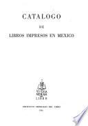 Catálogo de libros impresos en México