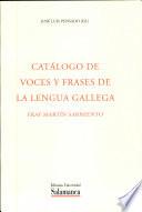 Catálogo de voces y frases de la lengua gallega