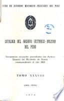 Catalogo del Archivo Historico-Militar del Peru