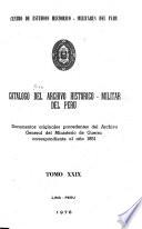 Catálogo del Archivo Histórico-Militar del Perú