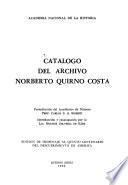 Catálogo del Archivo Norberto Quirno Costa