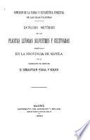 Catálogo metódico de las plantas leñosas silvestres y cultivadas observadas en la provincia de Manila