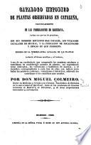 Catálogo metódico de plantas observadas en Cataluña