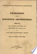 Catalogos de la Biblioteca Universitaria