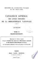 Catalogue général des livres imprimés de la Bibliothèque nationale