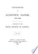Catalogue of Scientific Papers