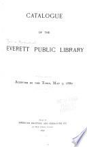 Catalogue of the Everett Public Library