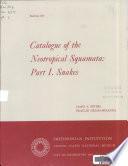 Catalogue of the Neotropical Squamata