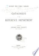 Catalogue of the Reference Department