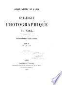 Catalogue photographique du ciel ...