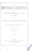 Catalogue spécial officiel de l'exposition de la République argentine