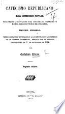 Catecismo Republicano para instruccion popular ... Segunda edicion