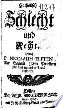 Catholisch Schlecht und Recht