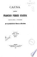 Causa contra Francisco Ferrer Guardia