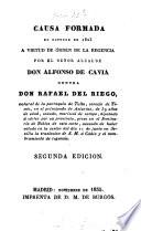 Causa formada ... contra Don Rafael de Riègo