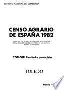 Censo agrário de España, 1982: Resultados provinciales [50 fasciculos