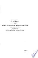 Censo de la República mexicana practicado en 1900