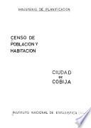 Censo de población y habitación, Ciudad de Cobija
