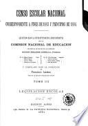 Censo escolar nacional correspondiente a fines de 1883 y principios de 1884