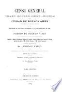 Censo general de población, edificación, comercio e industrias de la ciudad de Buenos Aires, capital federal de la República Argentina: Estado de la población de Buenos Aires en 1887