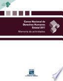 Censo Nacional de Derechos Humanos Estatal 2017. Memoria de actividades