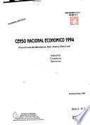 Censo nacional económico 1994: Mendoza, San Juan y San Luis