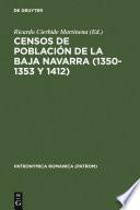 Censos de población de la Baja Navarra (1350-1353 y 1412)