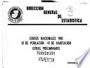Censos nacionales, 1981, IX de población, IV de habitación