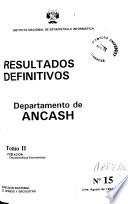 Censos nacionales 1993, IX de población, IV de vivienda: Ancash (4 v.)