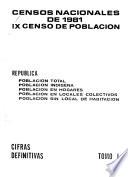 Censos nacionales de 1981