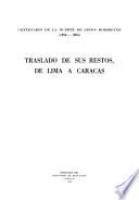 Centenario de la muerte de Simón Rodríguez (1854-1954)