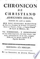 Chronicon de Christiano Adricomio Delfo