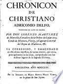 Chronicon de Christiano Adricomio Delfo