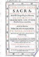 Chronologia sacra, origen de la religion de los PP. clerigos regl. menores